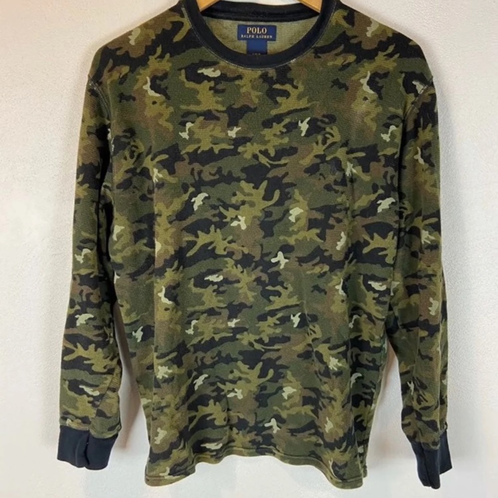 Polo Ralph Lauren camo waffle shirt